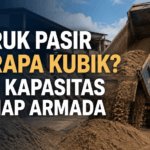 1 Truk Pasir Berapa Kubik? Cek Kapasitas Setiap Armada