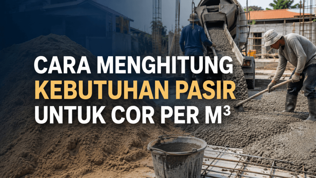 Cara Menghitung Kebutuhan Pasir untuk Cor per m³