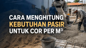 Cara Menghitung Kebutuhan Pasir untuk Cor per m³