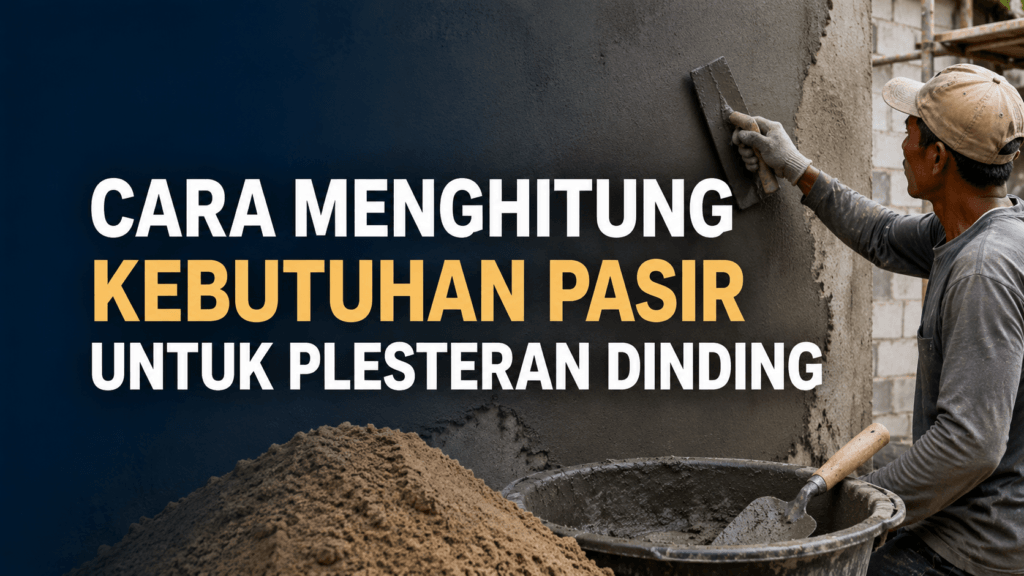 kebutuhan pasir plester per m2