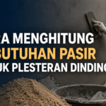 kebutuhan pasir plester per m2